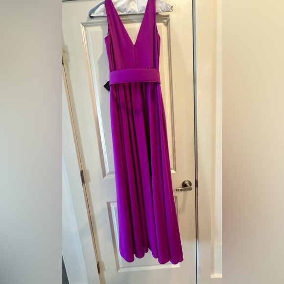 Badgley Mischka belted maxi dress, size 2 Prom dress - Picture 4 of 5